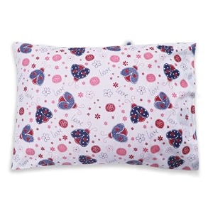 kradyl kroft toddler pillow with 100 cotton removable cover - 20 x 15 inches  children pillows  baby pillows - love bug
