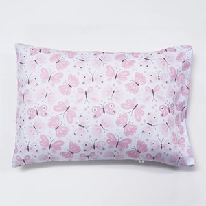kradyl kroft toddler pillow with 100 cotton removable cover - 20 x 15 inches  children pillows  baby pillows - pink butterfly
