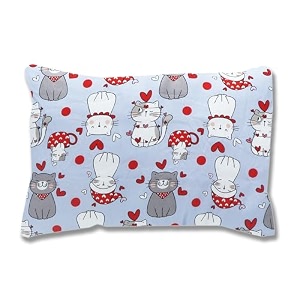kradyl kroft toddler pillow with 100 cotton removable cover - 20 x 15 inches  children pillows  baby pillows - catmas