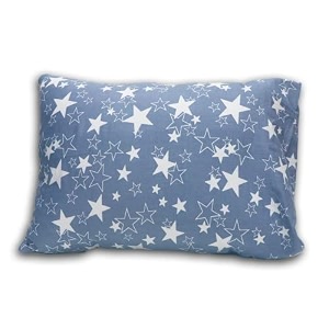 kradyl kroft toddler pillow with 100 cotton removable cover - 20 x 15 inches  children pillows  baby pillows - grey star