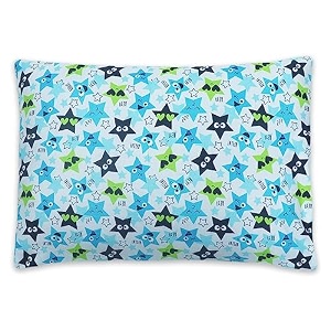 kradyl kroft toddler pillow with 100 cotton removable cover - 20 x 15 inches  children pillows  baby pillows - happy stars