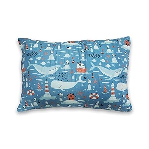 kradyl kroft toddler pillow with 100 cotton removable cover - 20 x 15 inches  children pillows  baby pillows - whale times