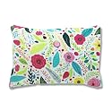 Kradyl Kroft Toddler Pillow with 100% Cotton Removable Cover - 20 X 15 Inches | Children Pillows | Baby Pillows - Umame Floral