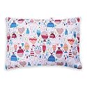 Kradyl Kroft Toddler Pillow with 100% Cotton Removable Cover - 20 X 15 Inches | Children Pillows | Baby Pillows - Colorful Fishes