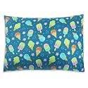 Kradyl Kroft Toddler Pillow with 100% Cotton Removable Cover - 20 X 15 Inches | Children Pillows | Baby Pillows - Icecream Cool