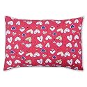 Kradyl Kroft Toddler Pillow with 100% Cotton Removable Cover - 20 X 15 Inches | Children Pillows | Baby Pillows - Heart Story