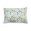 Kradyl Kroft Toddler Pillow with 100% Cotton Removable Cover - 20 X 15 Inches | Children Pillows | Baby Pillows - Happy Dino
