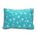 Kradyl Kroft Toddler Pillow with 100% Cotton Removable Cover - 20 X 15 Inches | Children Pillows | Baby Pillows - Blue Star