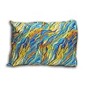 Kradyl Kroft Toddler Pillow with 100% Cotton Removable Cover - 20 X 15 Inches | Children Pillows | Baby Pillows - Blue Tiger