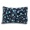 Kradyl Kroft Toddler Pillow with 100% Cotton Removable Cover - 20 X 15 Inches | Children Pillows | Baby Pillows - Navy Star