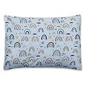 Kradyl Kroft Toddler Pillow with 100% Cotton Removable Cover - 20 X 15 Inches | Children Pillows | Baby Pillows - Rainbow Rain