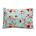 Kradyl Kroft Toddler Pillow with 100% Cotton Removable Cover - 20 X 15 Inches | Children Pillows | Baby Pillows - Floral Blu