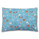 Kradyl Kroft Toddler Pillow with 100% Cotton Removable Cover - 20 X 15 Inches | Children Pillows | Baby Pillows - Magical Forest