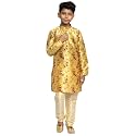 KRAFT INDIA Boys Silk Print Kurta Churidar