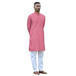 KRAFT INDIA Mens Cotton Kurta Pyjama Set