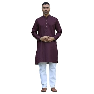 KRAFT INDIA Mens Cotton Kurta Pyjama Set