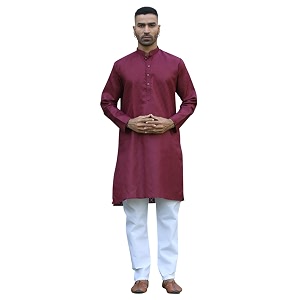 KRAFT INDIA Mens Cotton Kurta Pyjama Set