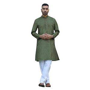 KRAFT INDIA Mens Cotton Kurta Pyjama Set