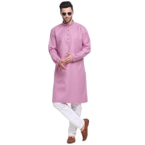 KRAFT INDIA Men Cotton Striped Kurta Pyjama