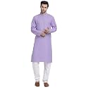 KRAFT INDIA Men Cotton Striped Kurta Pyjama