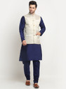 kraft india Men Silk Blend Kurta Pyjama