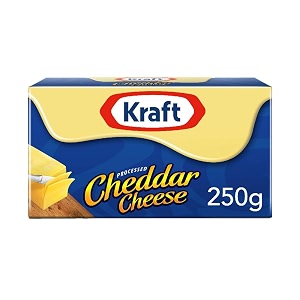 Kraft Processed Cheddar Cheese 250 g