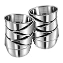 Vinod Kraft Regal Stainless Steel Serving Bowl Set of 12-10Cm (Medium) | Ice Cream, Desert, Fruits Katori/Vati Set | Food Grade, Mirror Finish | Bpa Free - 2 Years Warranty - 4 L