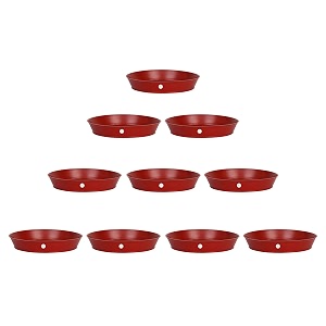 kraft seeds planter gamla bottom platetray 6 inches diameter for planters pack of 10pc by kraft seedsred