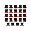 Kraft Seeds Plastic Gamla Pots With Bottom Plate (24 Pcs, 6 Inch, Black) | Gamla With Drainage Holes | Planters for Home Plants | Flower Pots With Drain Holes and Trays | Planters for Home Garden
