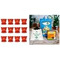 Kraft Seeds 12Pcs Plastic Gamla &amp; Organic Manure Includes