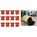 Kraft Seeds 12Pcs Plastic Gamla &amp; 20KG Vermicompost for All Kinds of Plants Complete Food