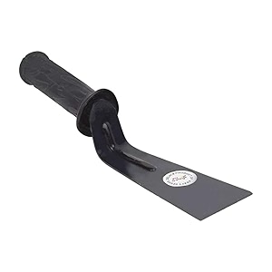 kraft seeds gardening khurpi for small pots - 1 pc metal black  khurpi gardening tools for soil  essential handy tools  rust-free khurpi for garden  plant tool for digging in garden