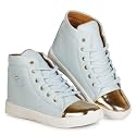 KRAFTER Comfortable Lightweight Flat High Ankle Heel Casual Sneaker Boots for Women's And Girls