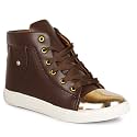 KRAFTER Comfortable Lightweight Flat High Ankle Heel Casual Sneaker Boots for Women's And Girls