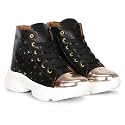 KRAFTER Comfortable Lightweight Flat High Ankle Heel Casual Sneaker Boots for Women's And Girls