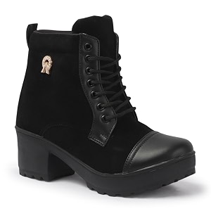 krafter women39s buckle boots  stylish faux leather high ankle boots for winter amp casual wear  comfortable amp durable