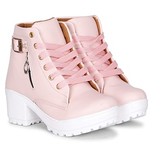KRAFTER Womens Tan Buckle Boots - Stylish