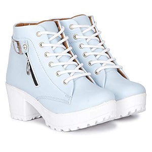 KRAFTER Womens Tan Buckle Boots - Stylish