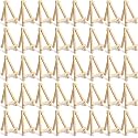 KRAFTMASTERS 5 Inch Mini Wood Display Easel Artist Small Wooden Easel Stand Art Craft Painting Triangle Easel Canvas Holder Mini Easels Pack Tabletop Stand for Card Artist Photos Phone Wedding (10)