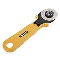 KRAFTMASTERS Craft Present 45mm Standard Rotary Cutter Easy Fabric Cutting Scrapbooking Comfortable Handle for Right and Left Handed Cutting Tool Quilting Crafting Sewing