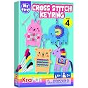 KRAFUN Animal Cross Stitch Keyring Kit for Kids Ages 7-13