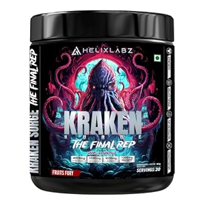 kraken pre-workout  60 servings fruits fury  advanced pre-workout formula with 1000mg us patented nitrosigine  4000mg l-citrulline malate  3000mg beta-alanine  1000mg l-arginine hcl  peak performance amp endurance