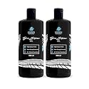 KRAKIN Tyre Shine Gel for Car &amp; Bike (500ml - Pack of 2) | Gives Tyre Wet &amp; Glossy Look | Tyre Polish for Zero Dust Attraction &amp; Streak-Free Black Finish