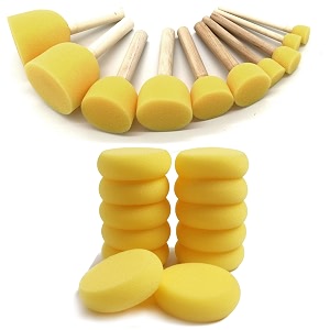 kraptick sponge set  the perfect sponge paint brush for your artistic journey - ideal for stippling stenciling and acrylic painting-mfp487-re