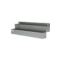 Kratos Commercial 22" Double-Tier Stainless Steel Speed Rail for Wine/Liquor/Spices (29N-102)