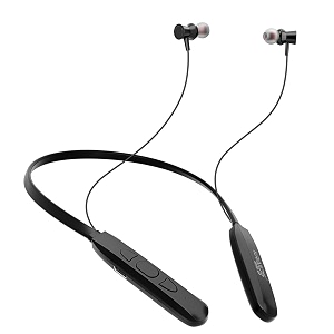 Kratos N1 Neckband Bluetooth Headphones with 30 Hours Playtime with 13mm Drivers, Rich Music Experience, Type C Fast Charging, Neckband Earphones with