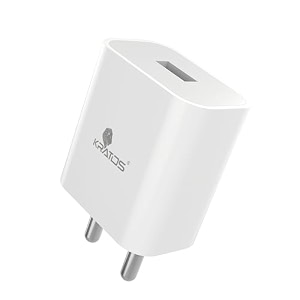 kratos power pq3 12w charger adaptermulti-layer protection travel-friendly designmade in india bis certified mobile charger adapter for smartphones smartwaches earbuds amp other gadgets