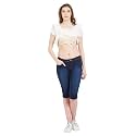 KRAUS JEANS Womens Slim Fit Mid-Rise Capri
