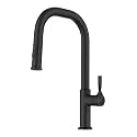 KRAUS Torak Pull Down Kitchen Faucet in Matte Black with 2 Function Sprayer, Pre-Attached Water Lines, and Mounting Hardware, KPF-2841MB