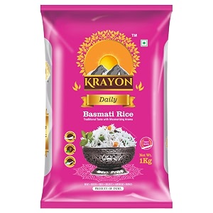 krayon daily basmati rice - premium basmati rice -1kg pack